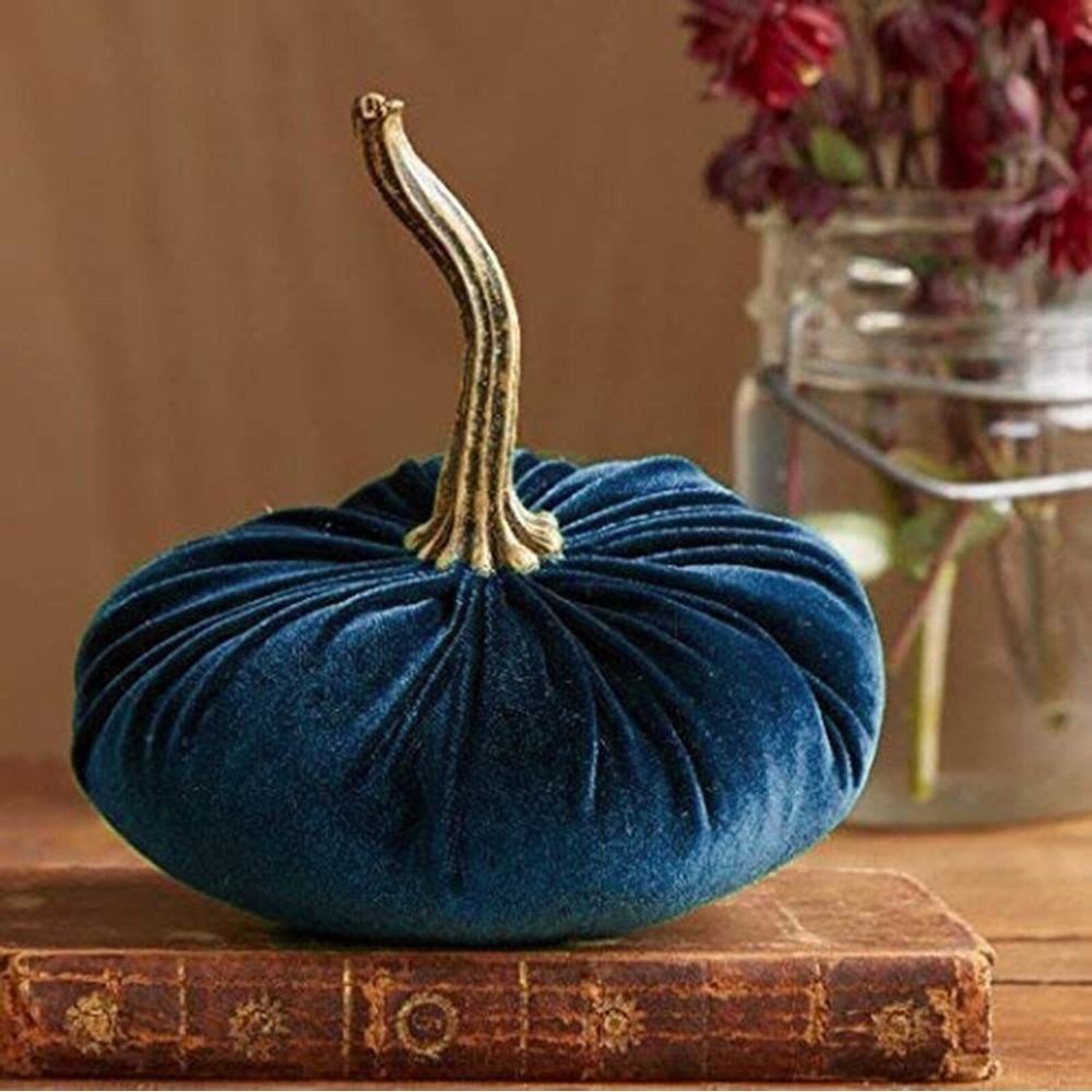 Pumpkin Velvet Decoration color black Weighted(0.11.3oz) 8"x 8” New without tag - Picture 1 of 15